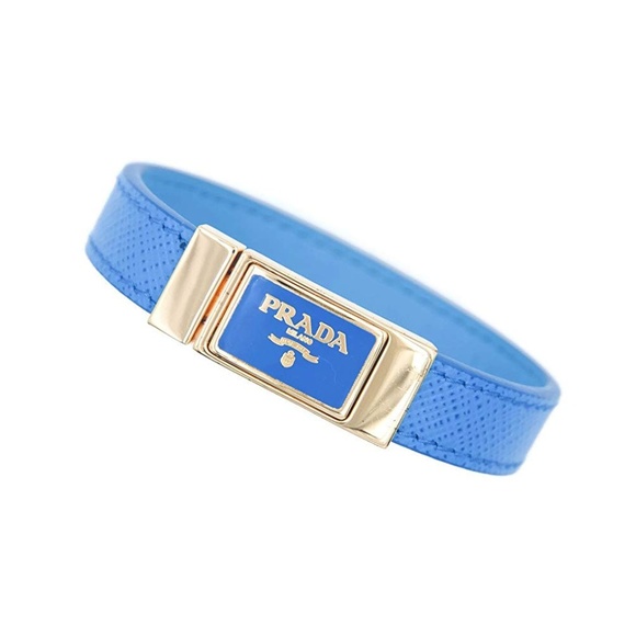 Prada Jewelry - Prada Saffiano Signature Logo Cuff Bracelet Prada Jewelry - Prada Saffiano Signature Logo Cuff Bracelet